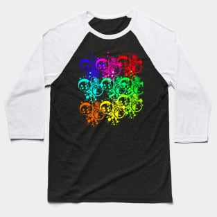 illustration, tie dye, grapic, vector art work Baseball T-Shirt